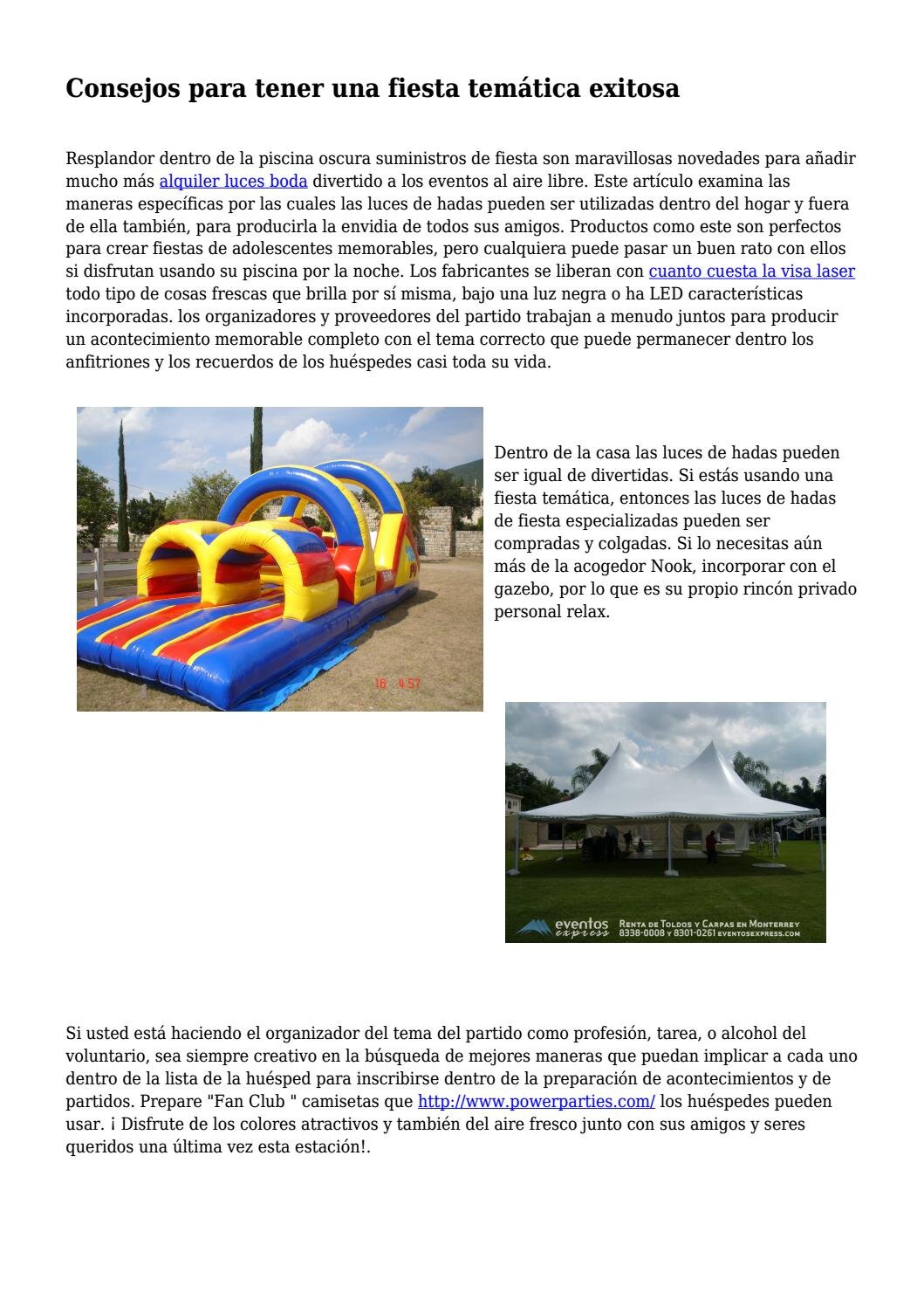 4. Organiza una fiesta temática