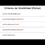 Descubre los Criterios de Divisibilidad por 2, 5 y 10