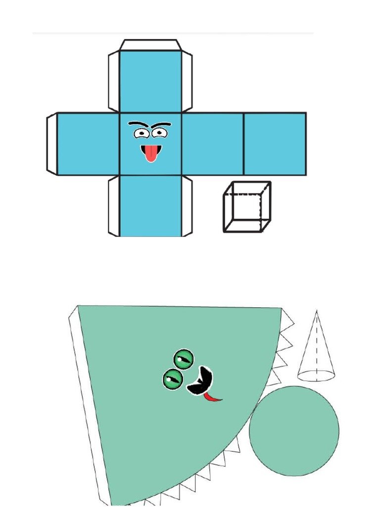 ¿Cómo se imprimen y arman los cuerpos geométricos?