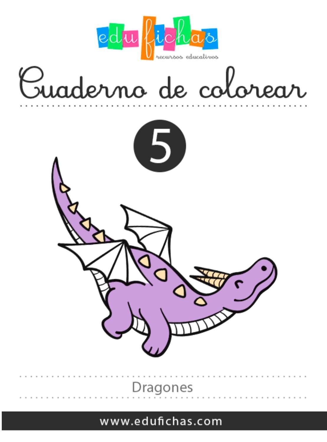 ¿Cuál es el propósito de las imágenes de dragones para colorear?