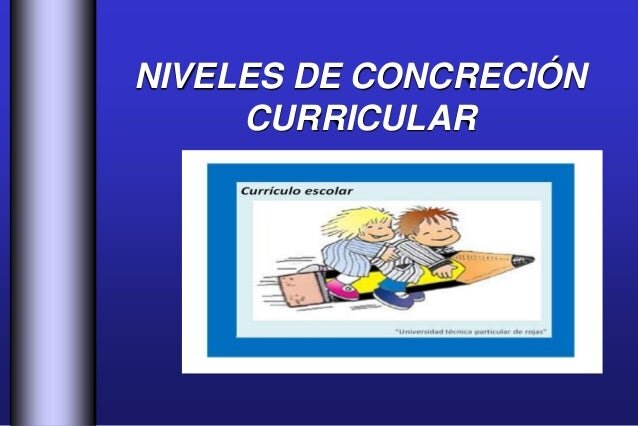  ¿Cuáles son los niveles principales de concreción curricular y cuál es su importancia en la planificación de la enseñanza?
