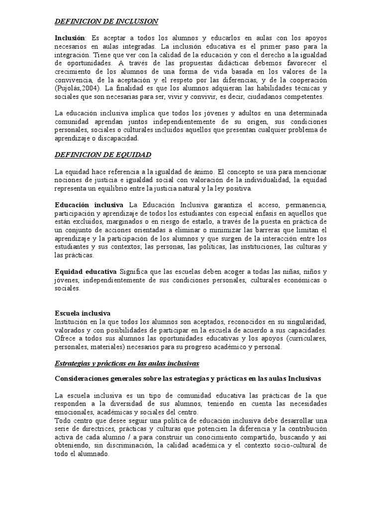Estrategias para promover la inclusión en el aula