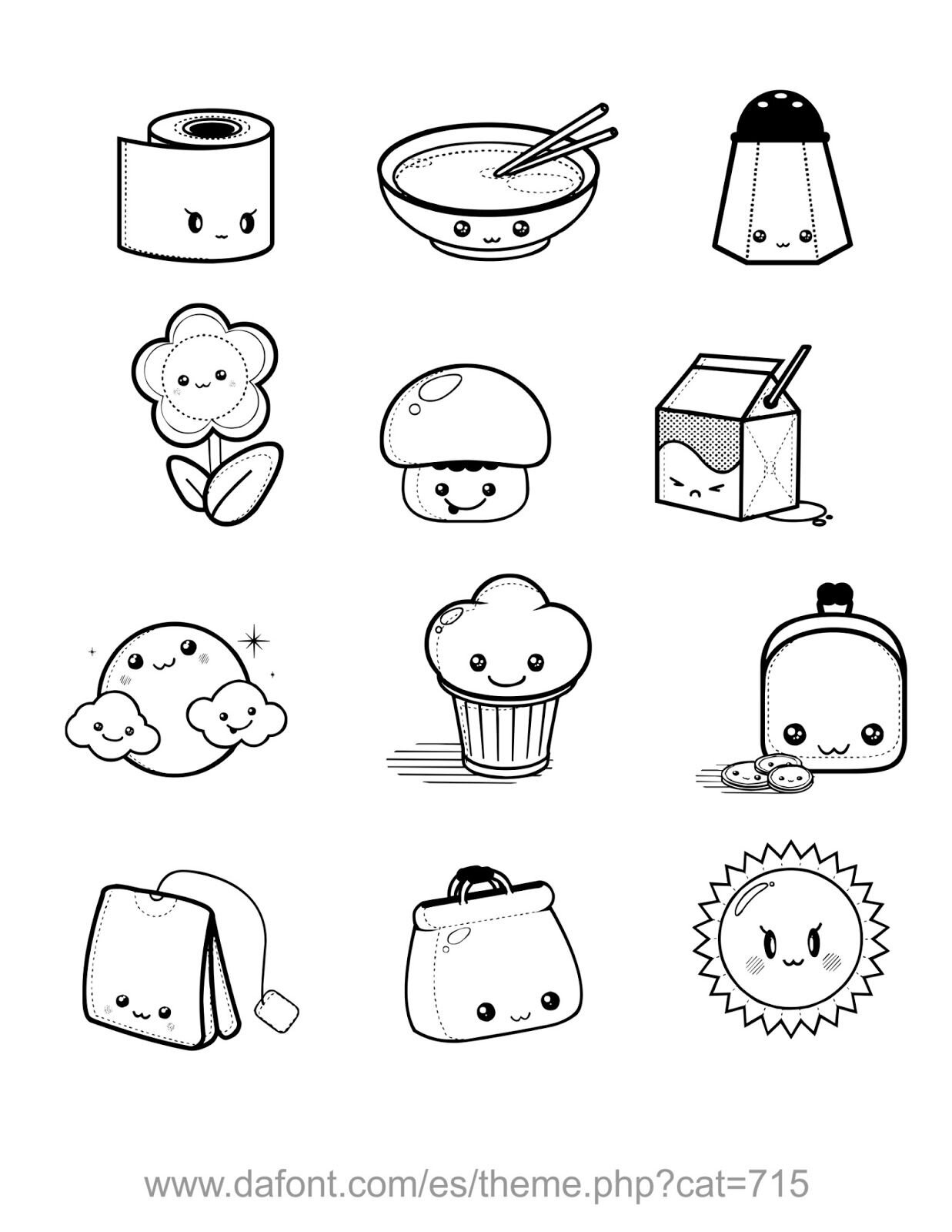 Ideas para utilizar tus dibujos kawaii coloreados