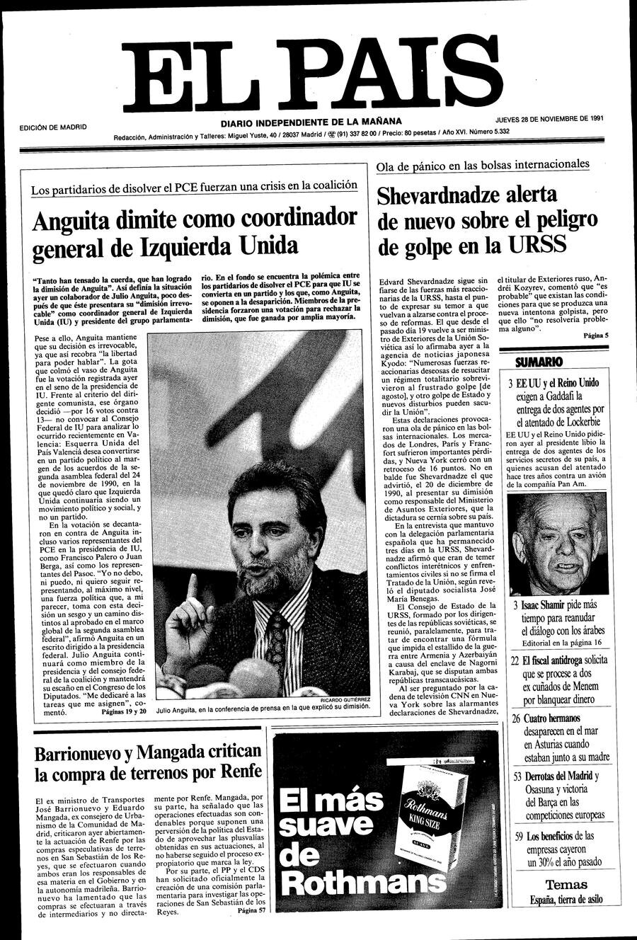 La tragedia del 13 de noviembre de 1990