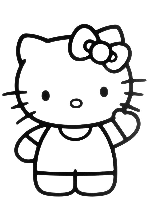 Materiales necesarios para dibujos de Hello Kitty para pintar