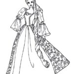 Princesa Barbie para Imprimir: Descarga Gratis Modelos de Princesas para Colorear