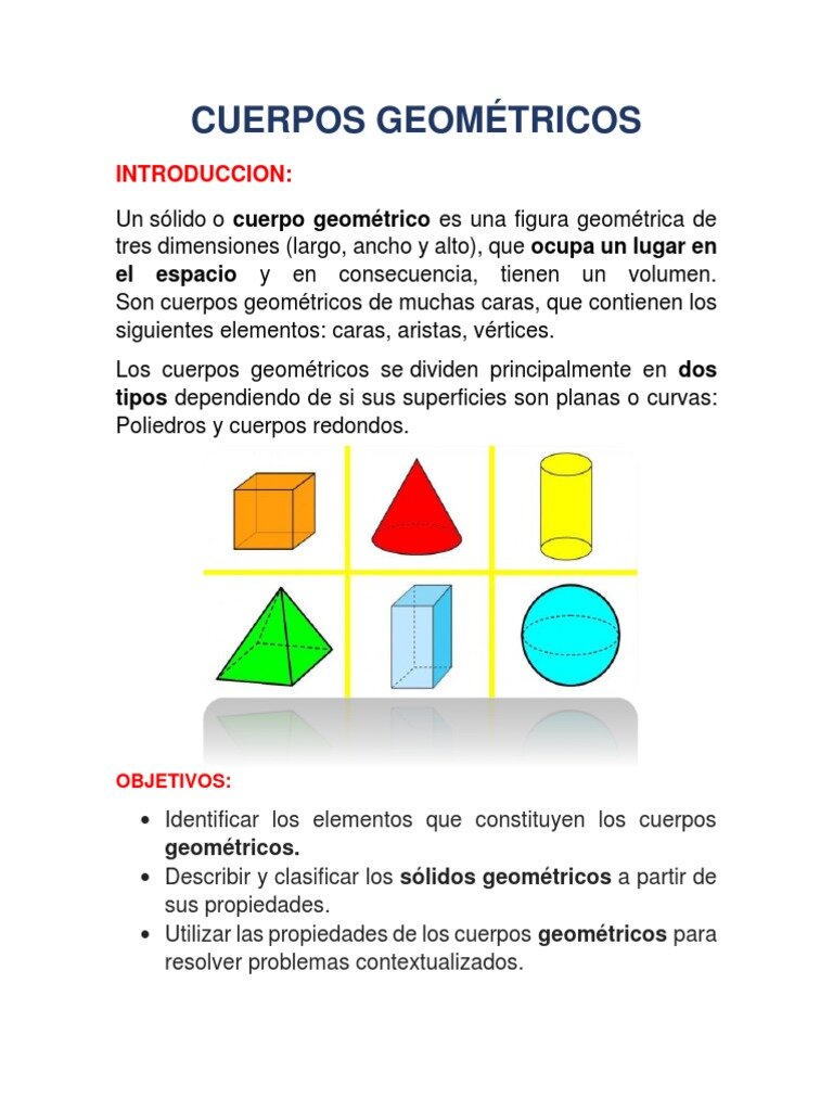 ¿Qué son los cuerpos geométricos para imprimir y armar?